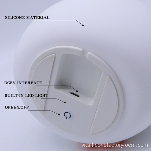 Silicone dễ thương mèo sứa đèn đêm